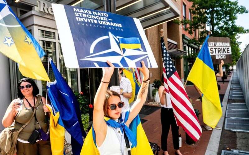 Ukrainian rally USA Washington DC NATO