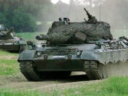 A Leopard 1 tank.