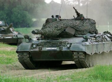 A Leopard 1 tank.