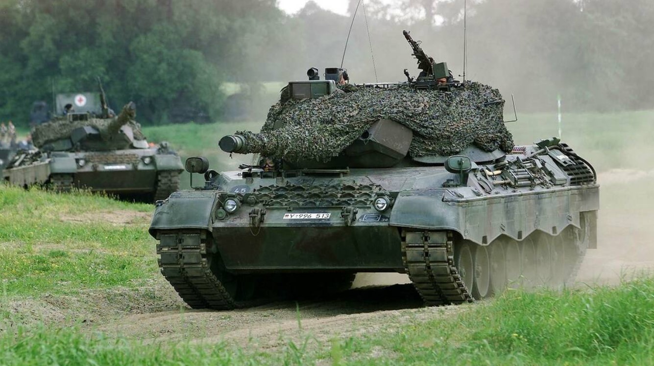 A Leopard 1 tank. 