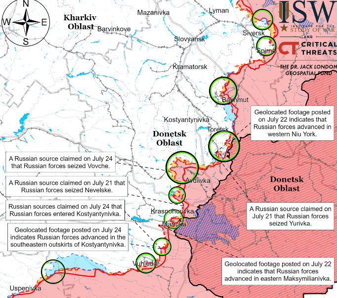 ISW: Ukrainian forces repel major Russian mechanized assault in Donetsk Oblast