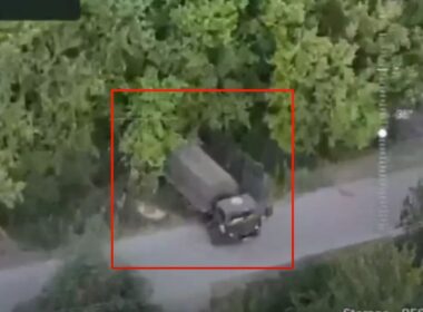 frontline report screenshot from reporting ukraine video kamaz