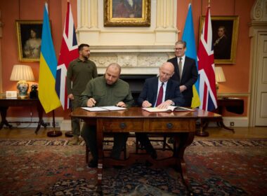 Minister of Defense, Rustem Umerov and UK Minister of Defense John Healey on 18 July, 2024. Source: Ukrainian Defense Minister