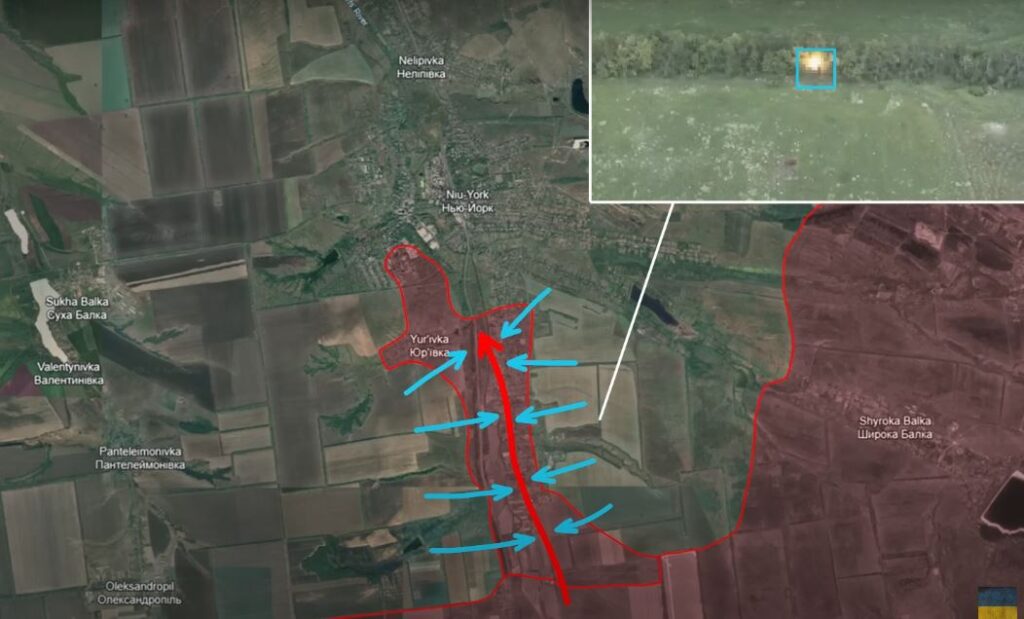 frontline report ukrainian forces crush russian advance donetsk's new york maxxpro raid screenshot from reporting ukraine's video counterattack