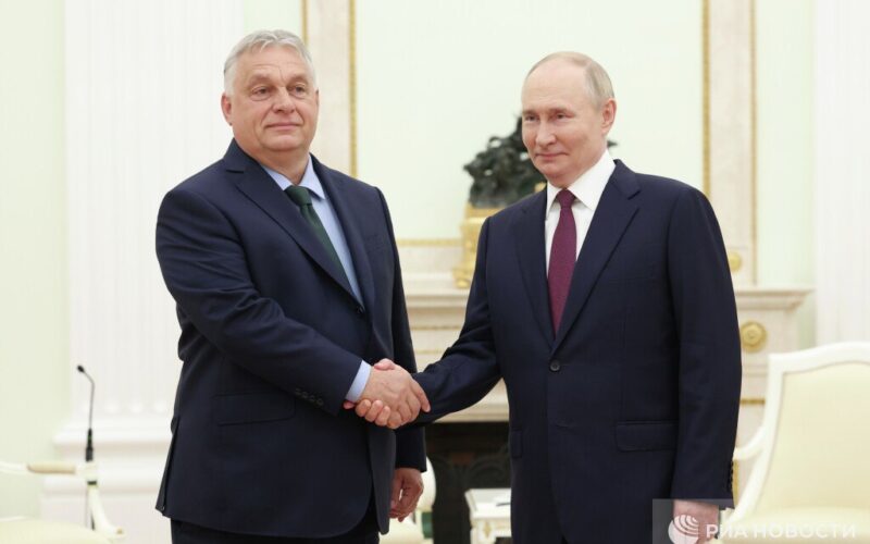 isw hungarian pm orbán appears augmenting russian info ops victor president vladimir putin moscow 5 july 2024 ria novosti orban meets