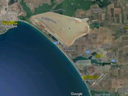 ukraine confirms missile attack russian airfield near occupied crimea's saky air base novofedorivka crimea google maps strike