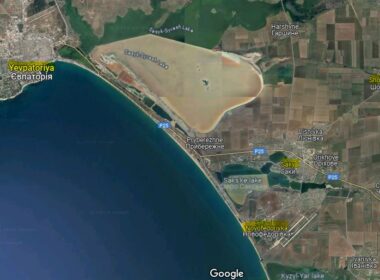 ukraine confirms missile attack russian airfield near occupied crimea's saky air base novofedorivka crimea google maps strike
