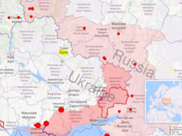 russian saboteur activity decreases sumy oblast says border service spokesman map war zone ukraine marked red regions coming under ukraine's drone attacks pink liveuamap