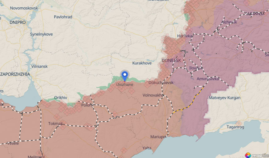 Russians seize Donetsk Oblast’s Urozhaine