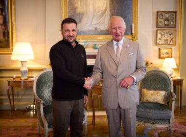 President of Ukraine Volodymyr Zelenskyy and King Charles III. Photo via the Office of the President of Ukraine.