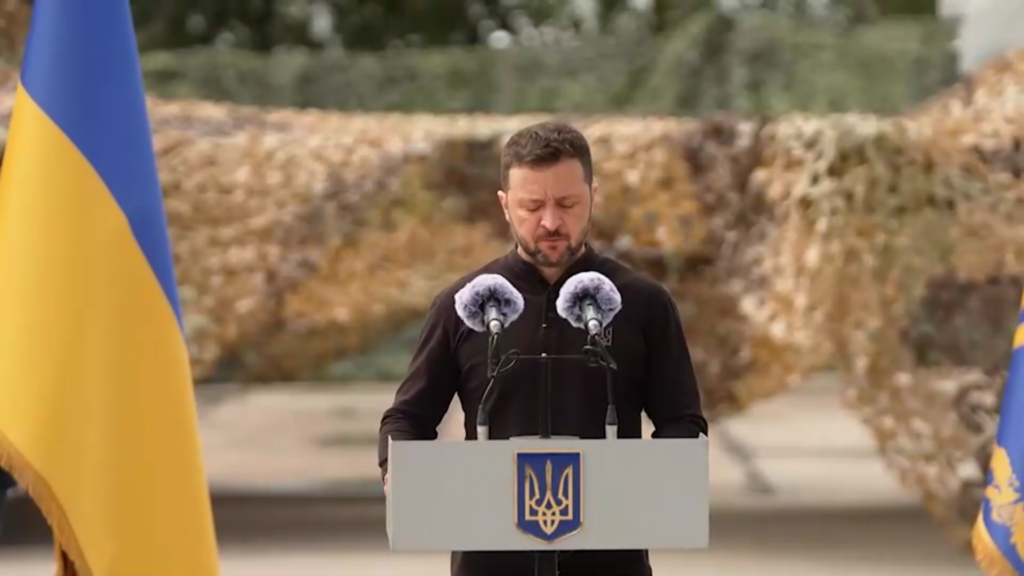 ukraine needs long-range weapons permission hit targets deep inside russia zelenskyy says ramstein president volodymyr delivering speech ukraine's air force day 4 august 2024 official video