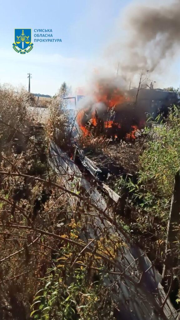 Russian drone strike orphans children in Sumy Oblast which neighbors Kursk