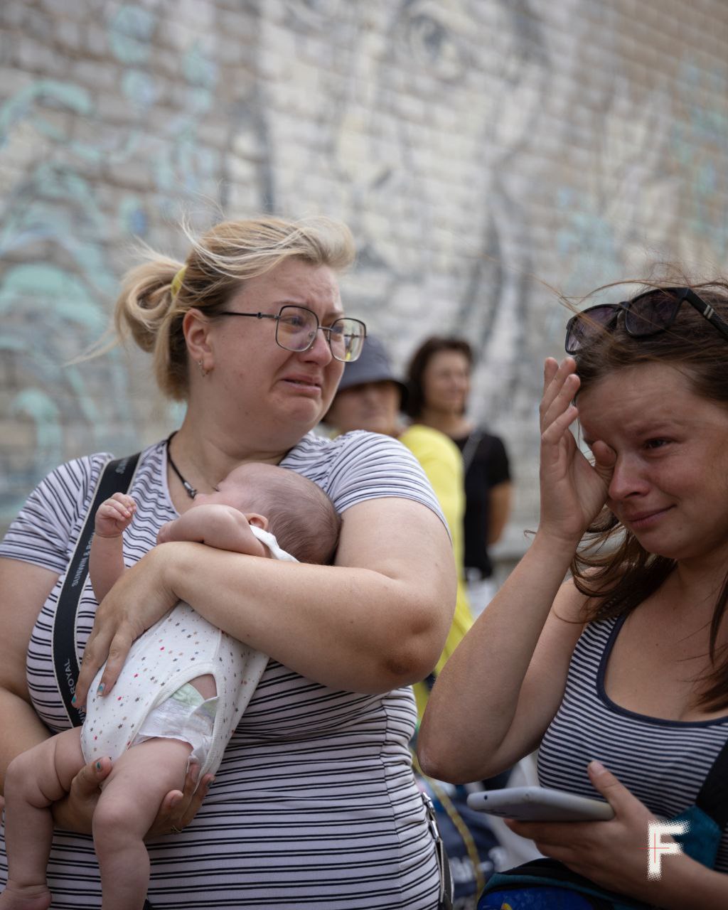 Ukrainian citizens evacuate from Pokrovsk in Donetsk Oblast.