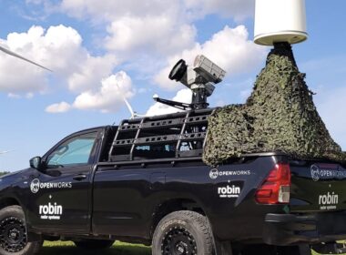 IRIS radar system mounted on a car.