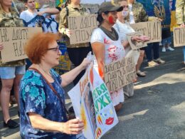 Relatives of Ukrainian prisoners of war (POWs) held by Russia staged a protest outside the International Committee of the Red Cross (ICRC) office in Kyiv.