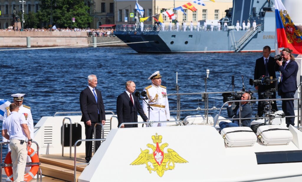 Russia claims US intervention averted Ukrainian attack on Putin during Russian Navy Day