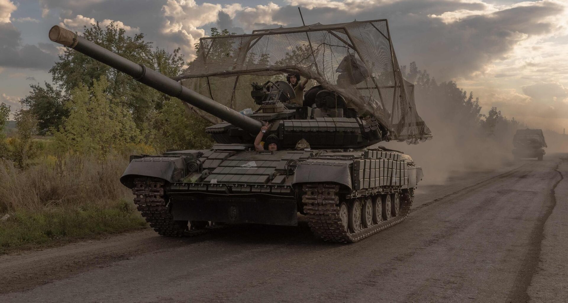 isw ukrainian servicemen drive soviet-made t-64 tanks sumy region near border russia 11 august 2024 amid russian invasion ukraine acknowledged troops had pierced deep kursk offensive top official said aimed