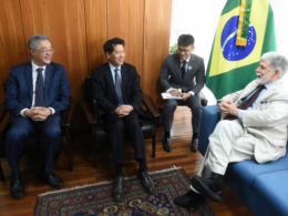 China's Special Representative for Eurasian Affairs Li Hui on his visit to Brazil on 29 July.