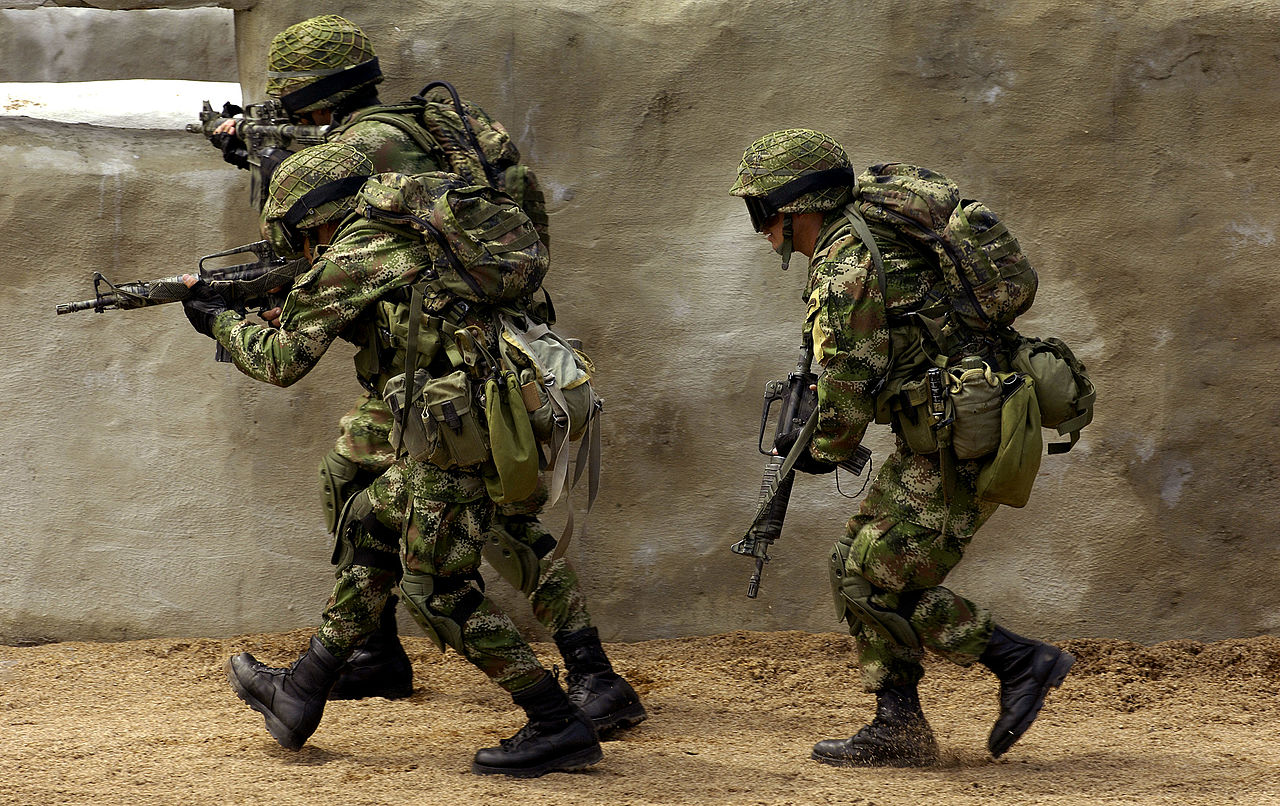 Colombian soldiers, illustrative image. Photo via Wikimedia.