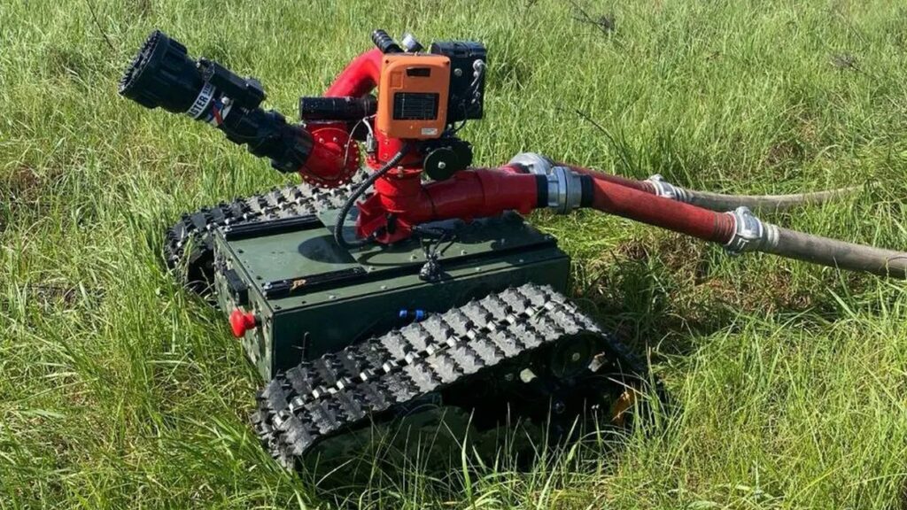 Firefighting robot certified for Ukrainian military for dangerous demining missions