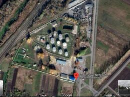 oil depot russia's belgorod oblast latest target ukrainian drone campaign gubkinskaya dolgoe russia google maps gobkinslaya neftebaza