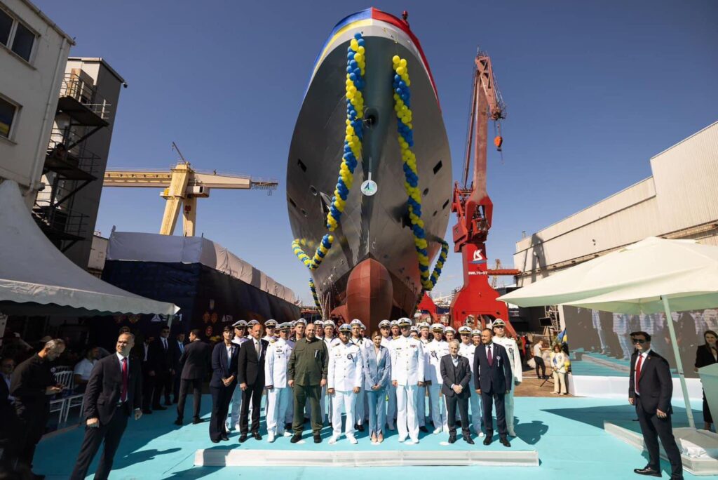 Ukraine launches second Turkish-built corvette in Istanbul