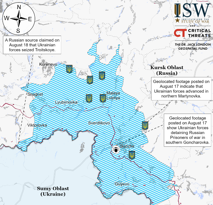 ISW: Russian forces likely to launch counteroffensive in Kursk Oblast, redeploying troops to region