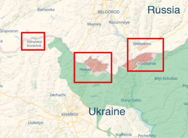 intense fighting continues vovchansk russian forces attempt expand control situation northern kharkiv oblast 3 august 2024 map northern-kharkiv