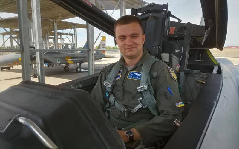 A Ukrainian pilot Oleksii Mes, known by the call sign "Moonfish".