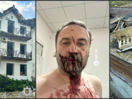 russian opposition figure survives shahed drone attack kyiv home ex mp ilya ponomariov his house after debris oblast 1 august 2024 photos national police obozrevatel ponomarov-obstril