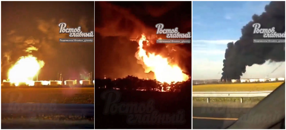 Blaze at another Russian oil depot in Rostov after Ukrainian attack (video)