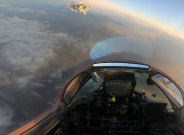 Ukraine's Air Force during a combat mission