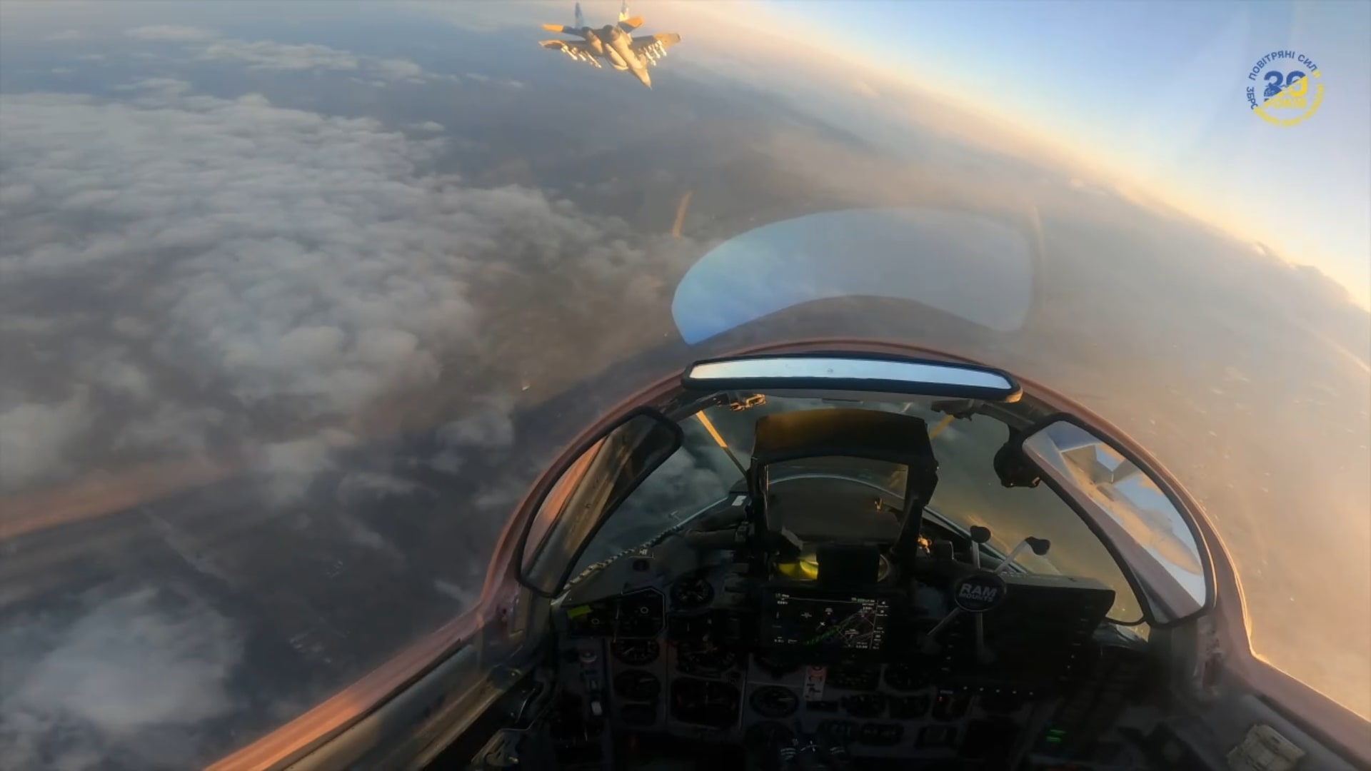 Ukraine's Air Force during a combat mission