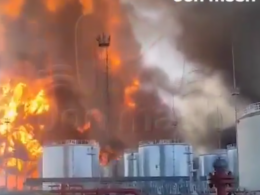 Secondary explosions continue in Russia's Proletarsk fuel depot