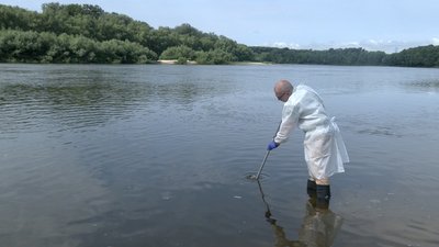 russian pollution causes massive fish die-off ukraine's seym desna rivers water examination river suspilne chernihiv 213e4b037ba19dc8