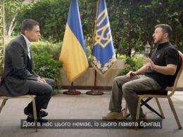 Ukrainian President Zelenskyy and CNN journalist Fareed Zakaria.