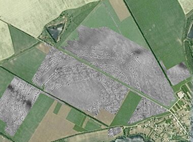 Maidanet'ske geomagnetic ground plan, Cucuteni-Trypillia culture. Photo via Wikimedia.