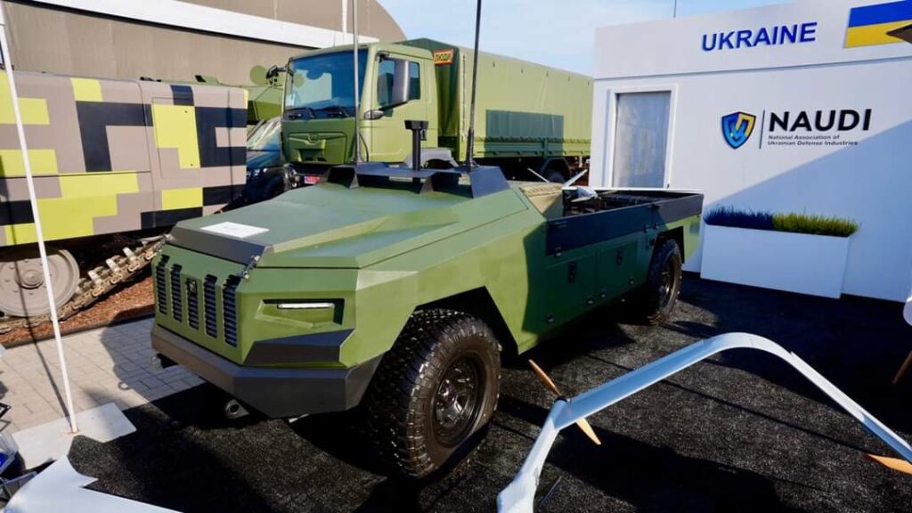 Protector unmanned ground vehicle showcased by Ukrainian defense firm