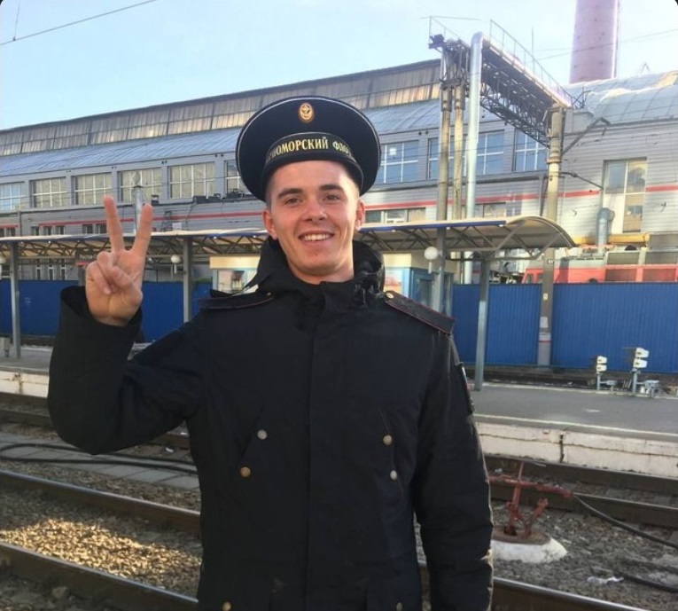 Russian sailor Oleg Sosedov is one of the Russian servicemen gone missing after a reported attack in the Kharkiv Oblast. Source: Moklasen/X.