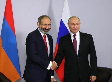 armenia freezes participation csto russia's nato equivalent pm pashinyan confirms prime minister republic nikol (l) president russia vladimir putin (r) 2018 kremlinru vladimir_putin_and_nikol_pashinyan_(2018-05-14)_02