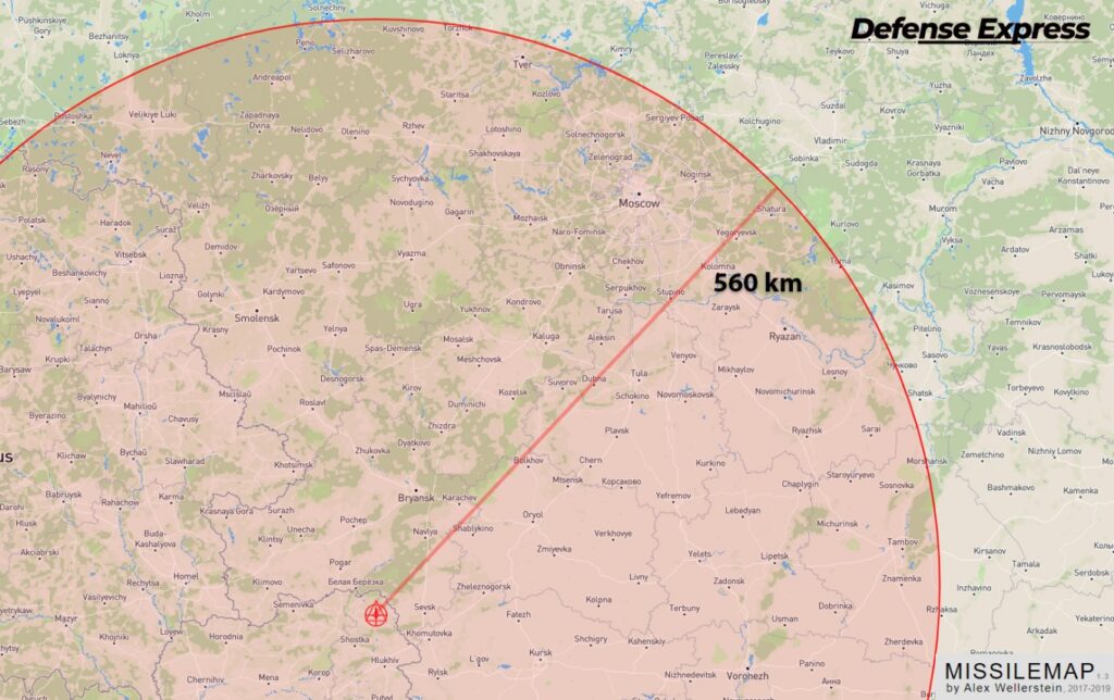 Defense Express: Map shows how Ukraine could hit Moscow with Western missiles