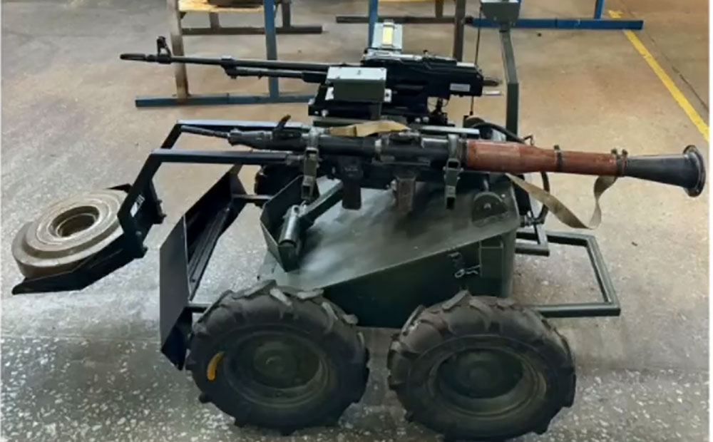 Ukrainian company rolls out ground drone that carries machine gun, grenade launchers, and lays mines