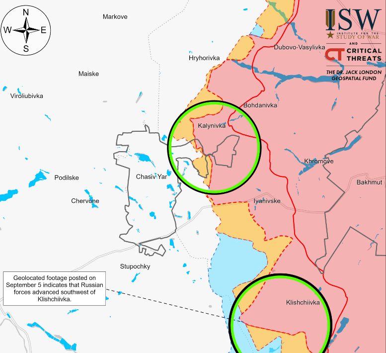 ISW: Russian troops advanced in Toretsk and near Chasiv Yar, but made no new gains in the Pokrovsk direction