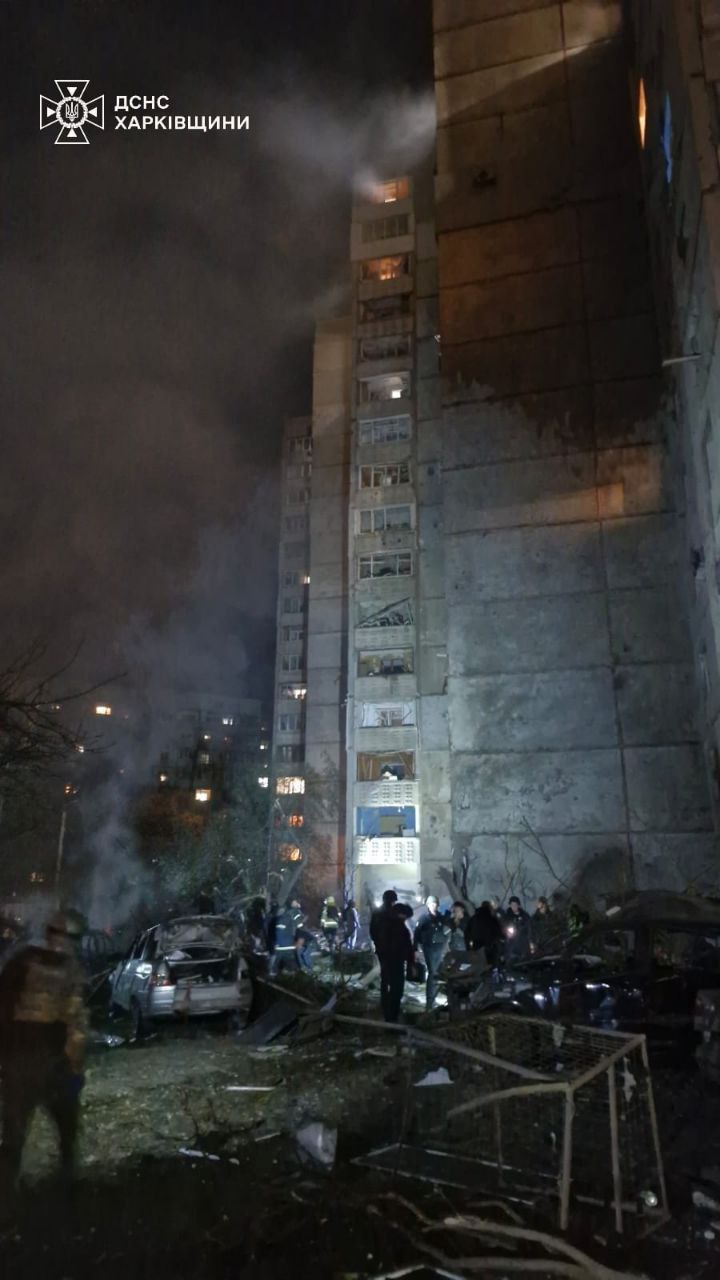 aftermath russia's bomb attack kharkiv city 21 september 2024