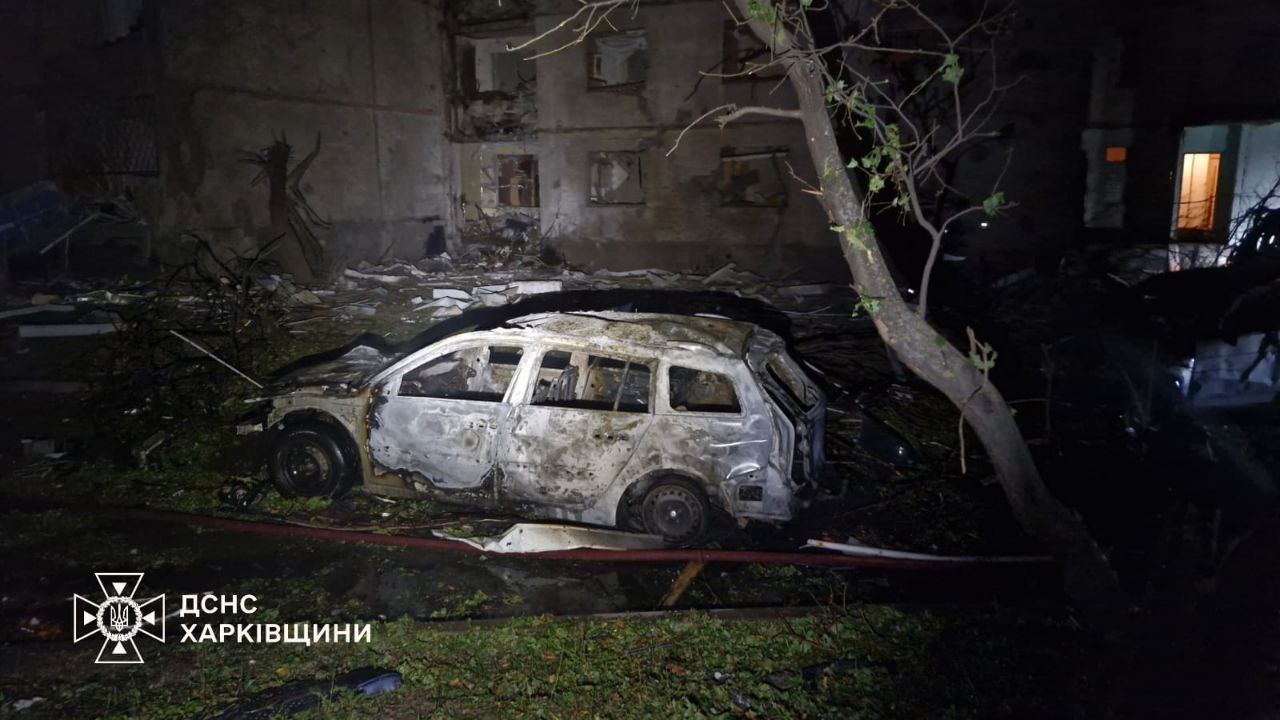 aftermath russia's bomb attack kharkiv city 21 september 2024