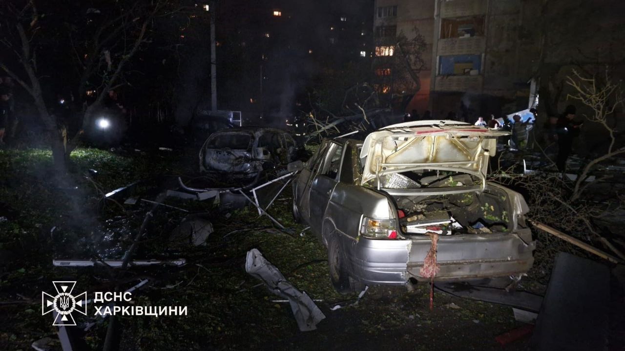 aftermath russia's bomb attack kharkiv city 21 september 2024