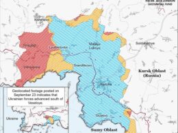 isw ukraine advances russia's kursk oblast russians gain ground near kupiansk pokrovsk map