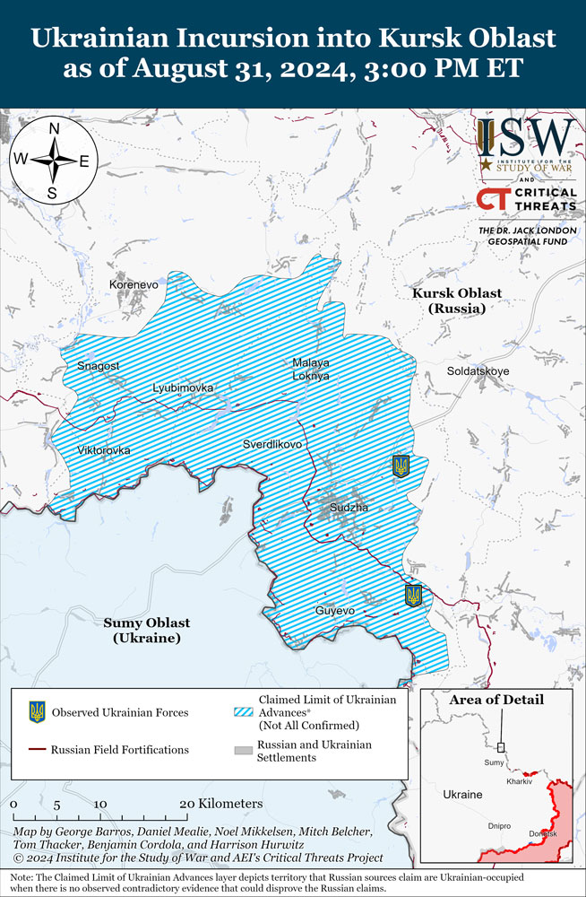 isw russia redeploys some forces from donetsk oblast kursk map kursk-incursion-isw