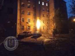 massive russian air assault kills civilians damages power grid residential gas service line fire kyiv after russia's 26 september 2024 attack