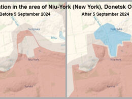 ukrainians reclaim positions donetsk's new york kharkiv's lyptsi situation (niu-york) light blue area shows ukrainian gains maps deepstate map niu-york-new-york-donetsk